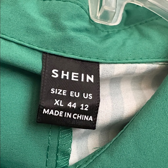 SHEIN Green and White Mini Dress - Picture 11 of 11
